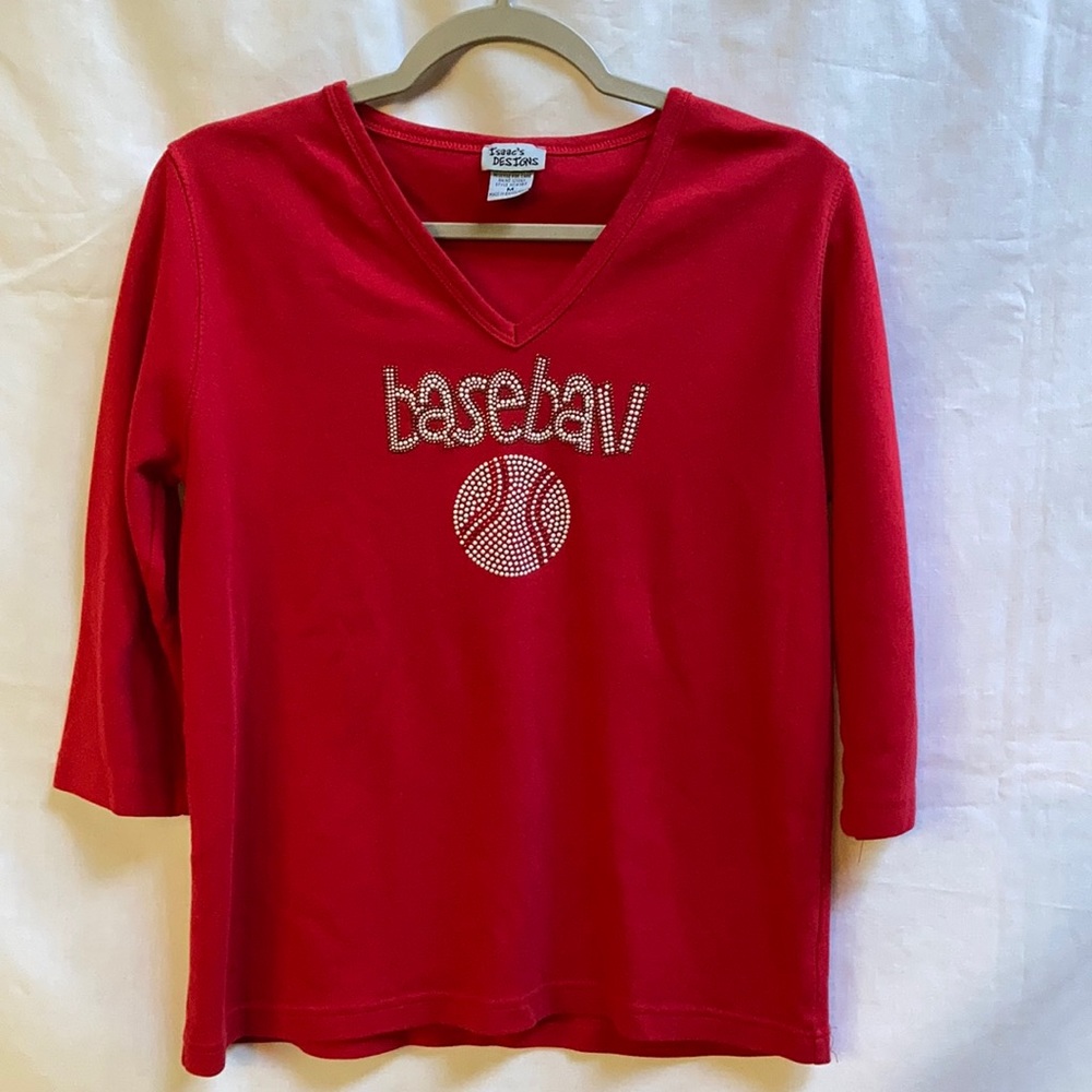 ⚾️Baseball⚾️ embellished Isaac’s Designs top
